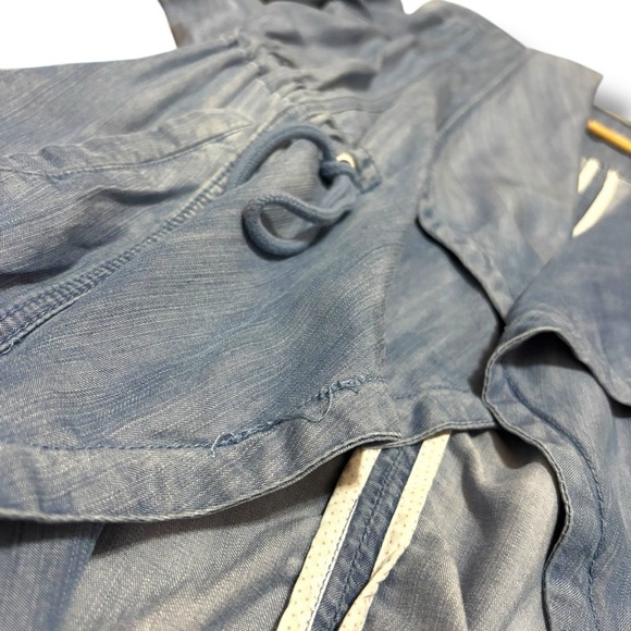 Max Jeans Blue Open Denim Cardigan Duster Jacket - Small - Picture 6 of 10